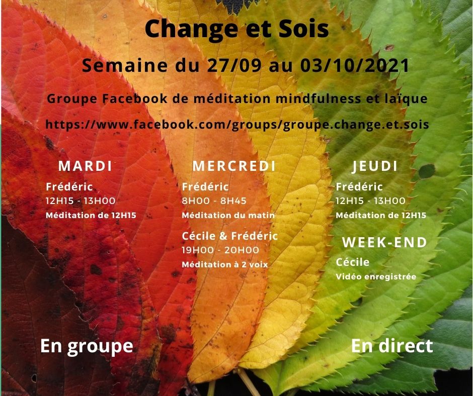 ©Change et Sois - Planning 27-09-2021