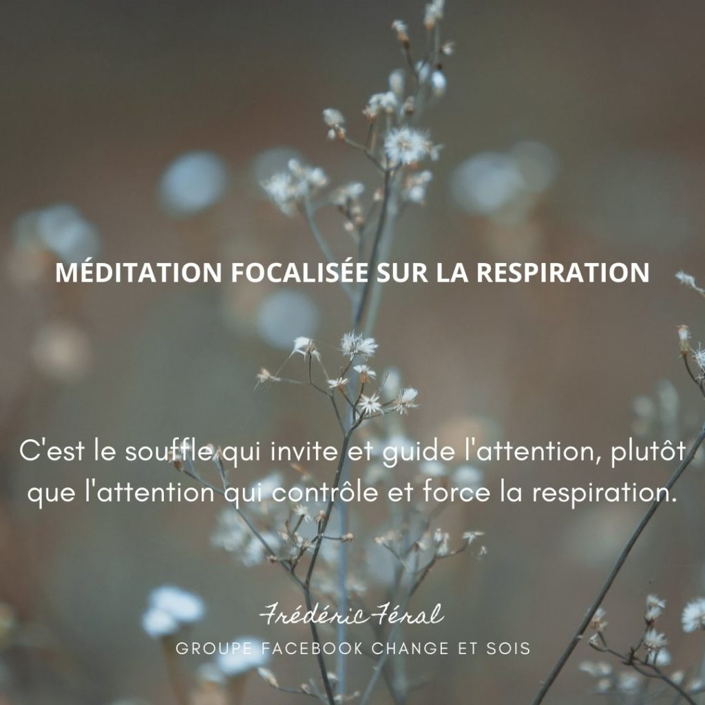 Méditation focalisée sur la respiration