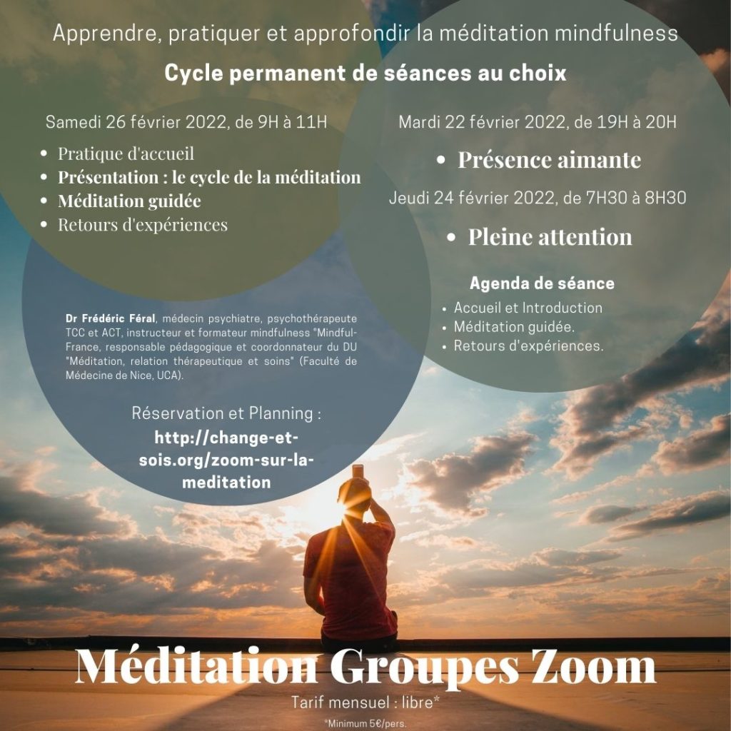 ZOOM sur la Méditation de Février/Mars 2022