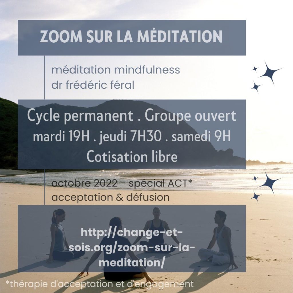 ZOOM sur la méditation – Octobre 2022