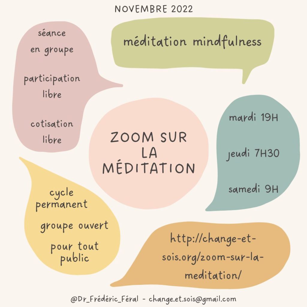 Zoom sur la méditation – Novembre 2022