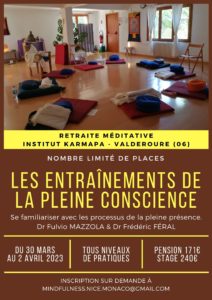 Retraite mindfulness Karmapa Mars-Avril 23