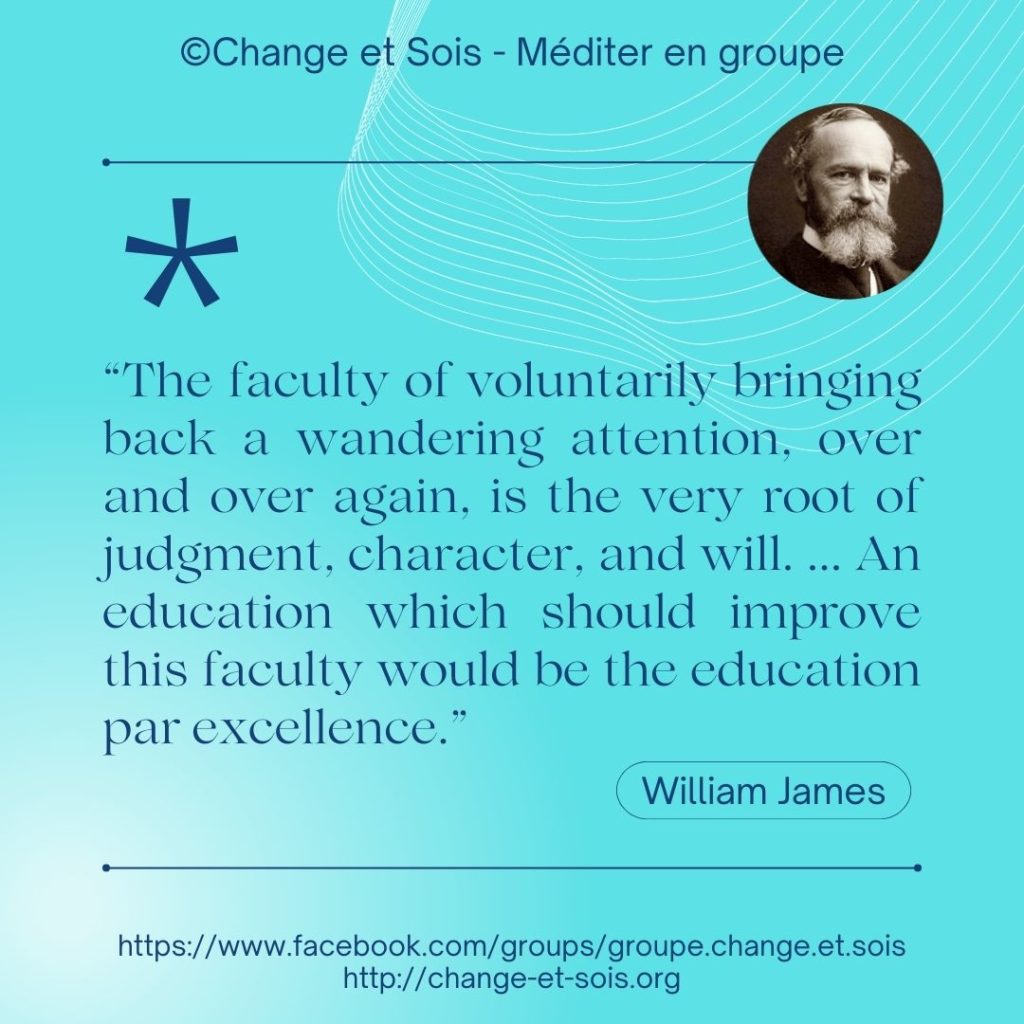 L’éducation par excellence (William James)