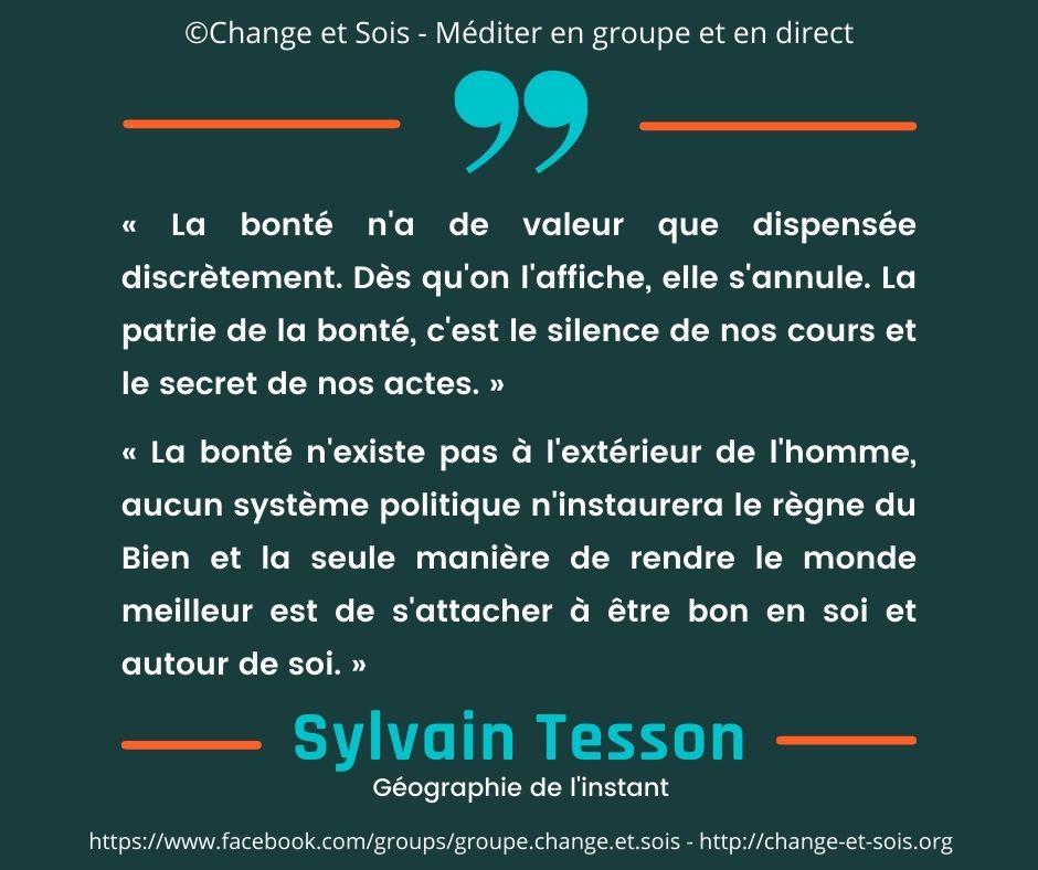 La Bonté (Sylvain Tesson)