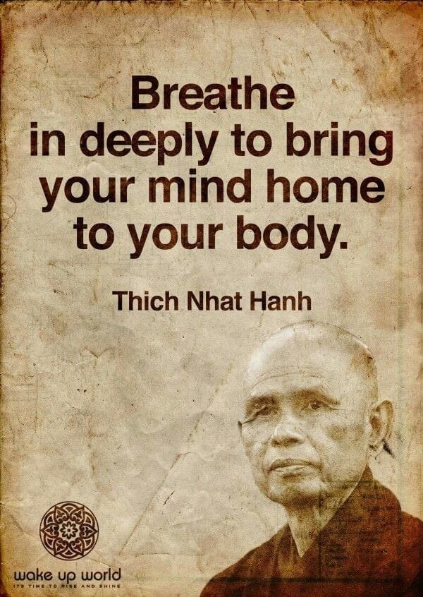 Your mind home to your body - Thich Nhat Hanh